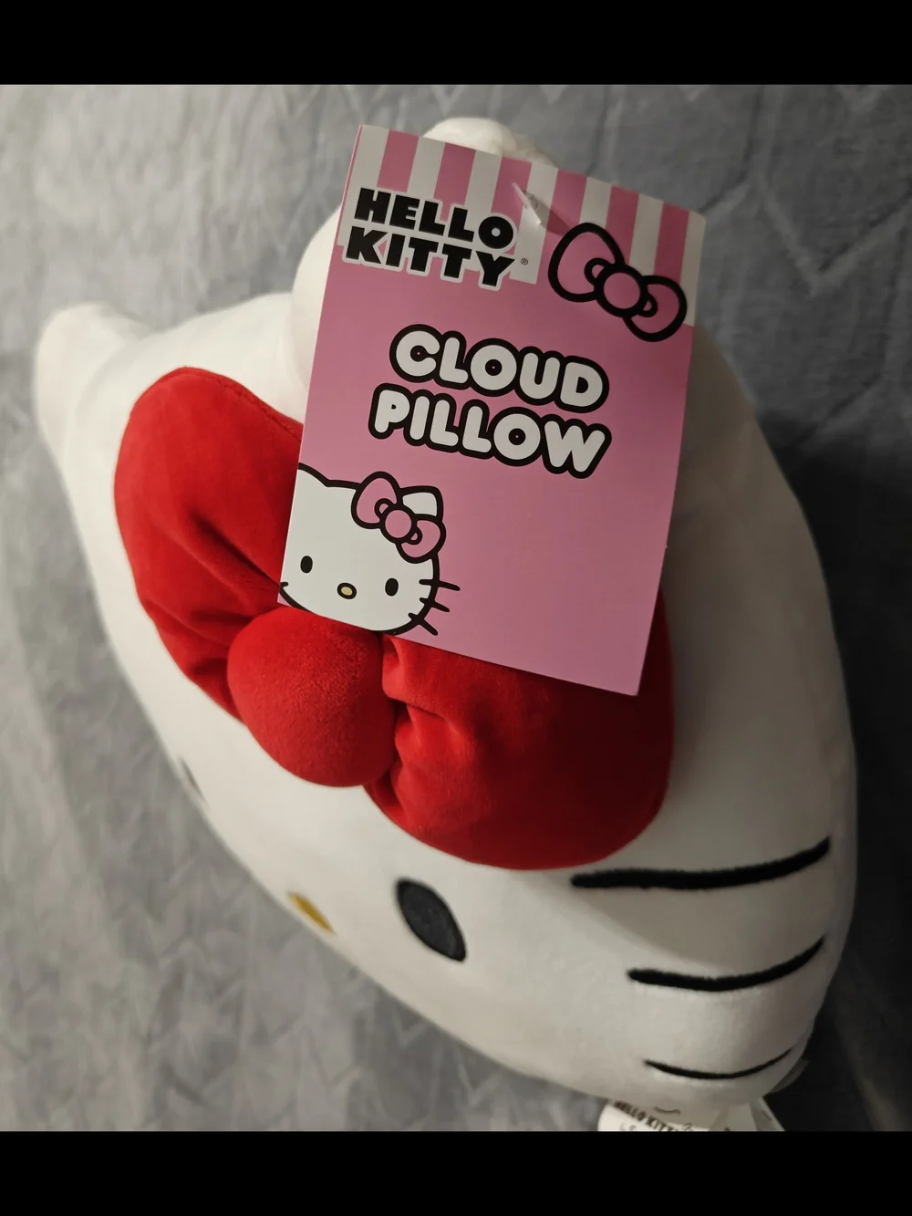 Hello Kitty Cloud Pillow with Red Bow 15in